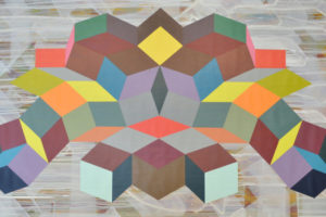 Geometria#7 2016 Acrylque sur toile 60x120-cm