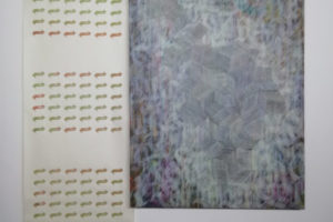 Struture i punto 2020 Acrylique et encre sur papier Sérigraphie surpapier 180 x 122 cm